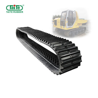 Un buen precio. Pista de caucho continua resistente para Komatsu CD60R con tamaño 600x100x82, longitud de 8200 mm y material de caucho y acero en línea