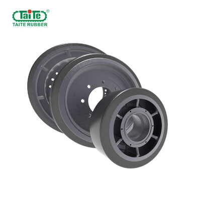 Un buen precio. Ruedas de poliuretano duraderas para pavimentadores de asfalto, incluidas las ruedas motrices y las ruedas guías en línea