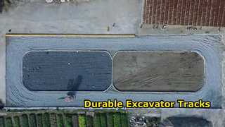 Ver: El excavador de goma de la anchura de 400m m sigue T400 X 72,5 X 72W para el escaparate de HITACHI EX50 - EX55