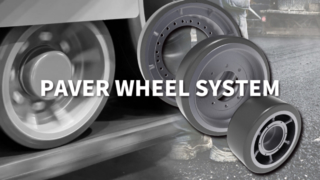 Ruedas portadoras, ruedas motrices y ruedas guía para pavimentadoras de asfalto